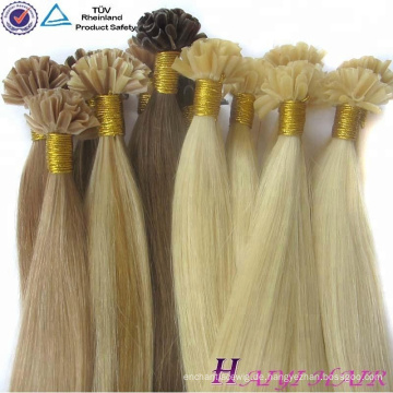 Großhandel Alibaba Chinese Supplier Häutchen ausgerichtet Virgin Hair U Spitze Haarverlängerung